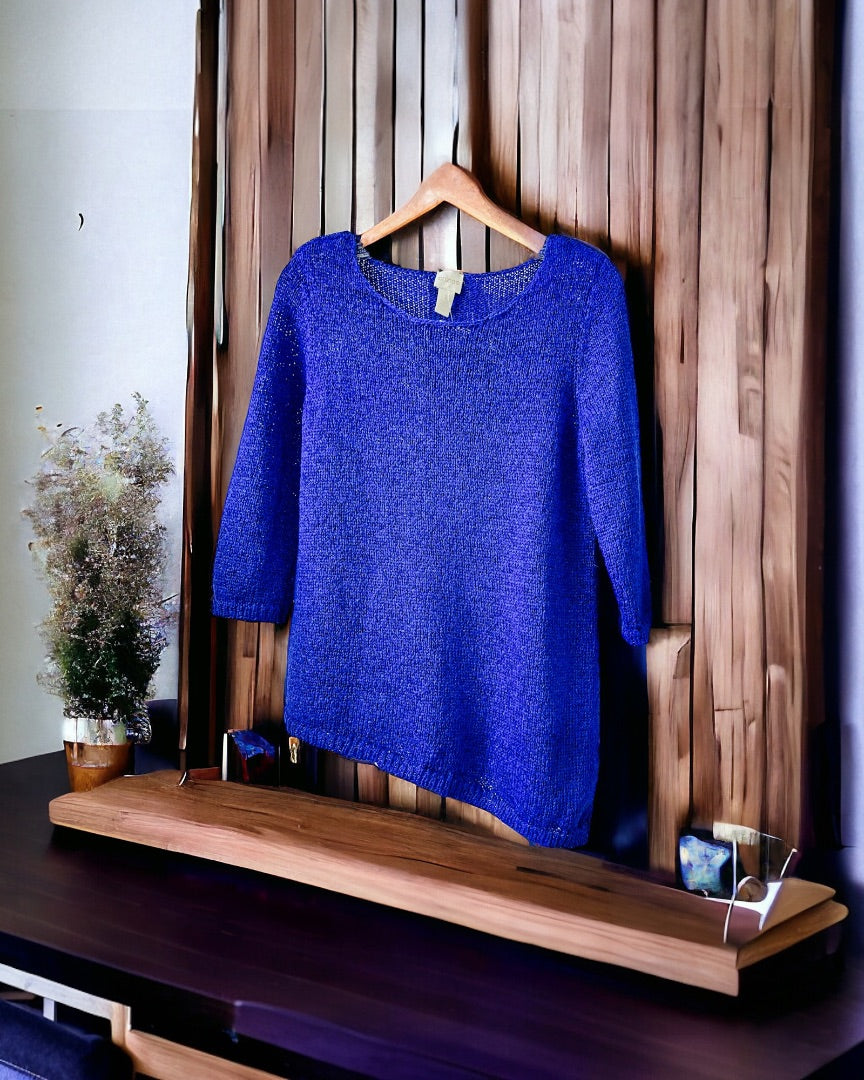 Chicos Sweater,Cobalt, 1
