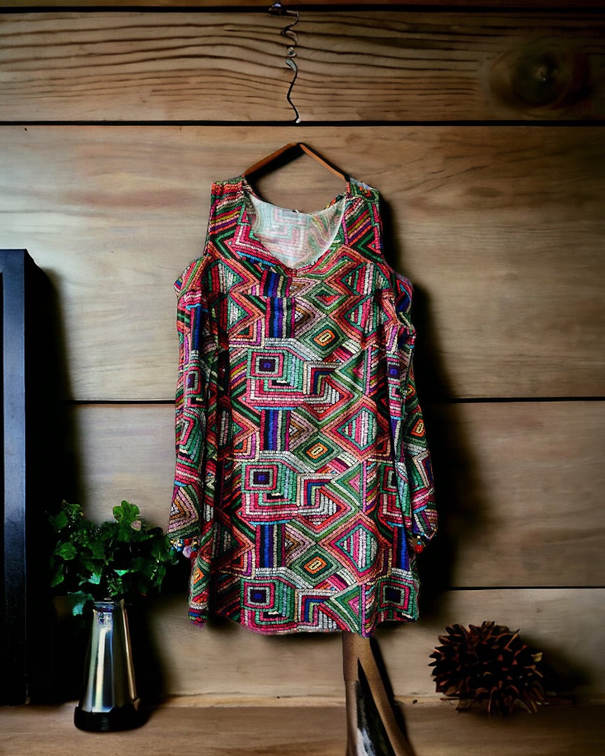 Soft Surroundings NWT LS Top,Multi, XSmall