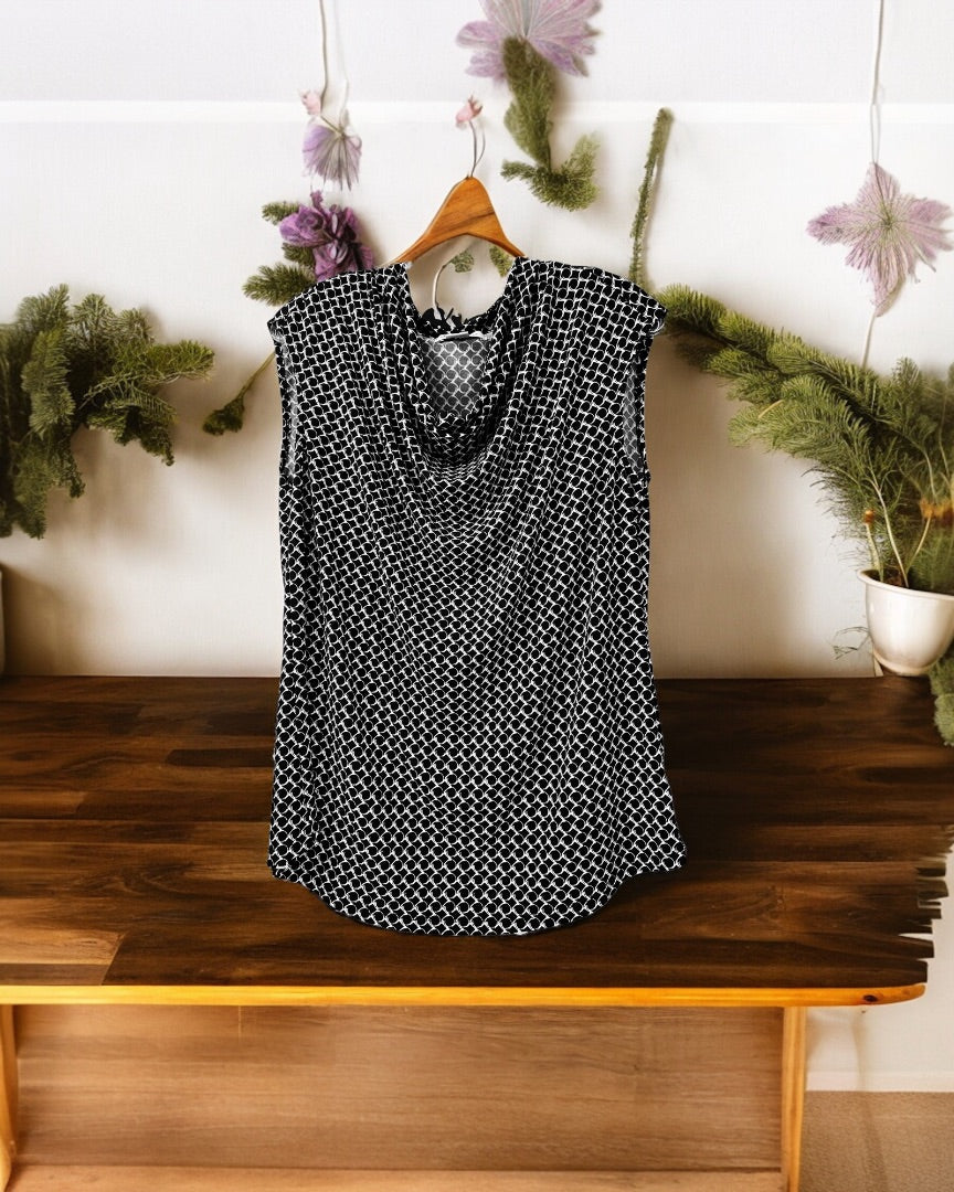 Liz Claiborne SS Top,Print, Large