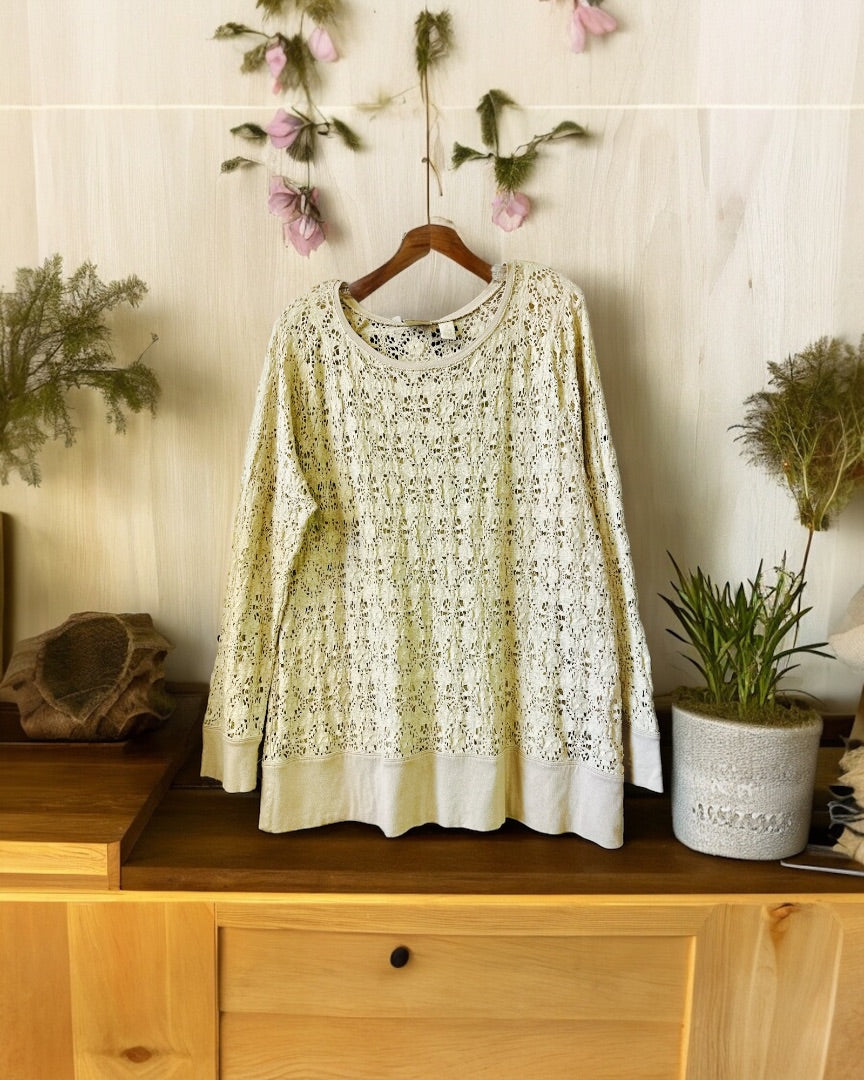 Chicos LS Top,Beige, 2