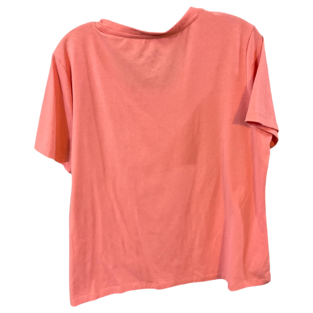 Palm Grove SS Top,Pink, PLarge
