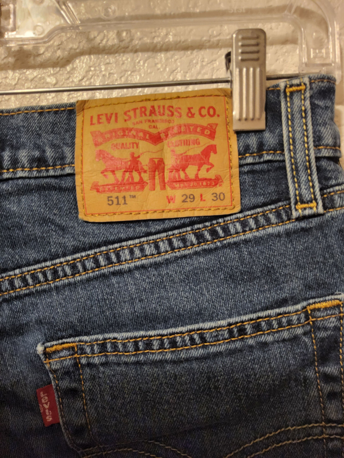 Levi's 511 Jeans Size 29x30 Blue Denim Slim Fit - Image 1