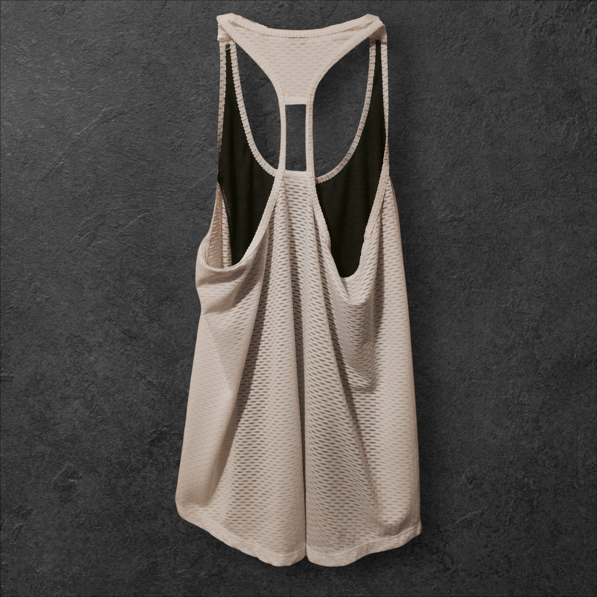 Xersion Medium Black and Beige Racerback Tank Top - Image 2