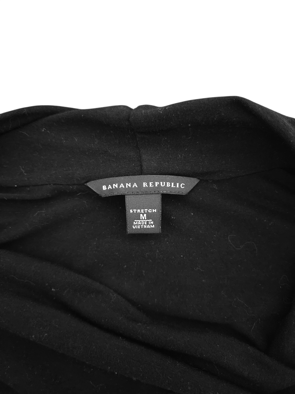 Banana Republic Medium Black Sleeveless Top Stretch Fabric - Image 3
