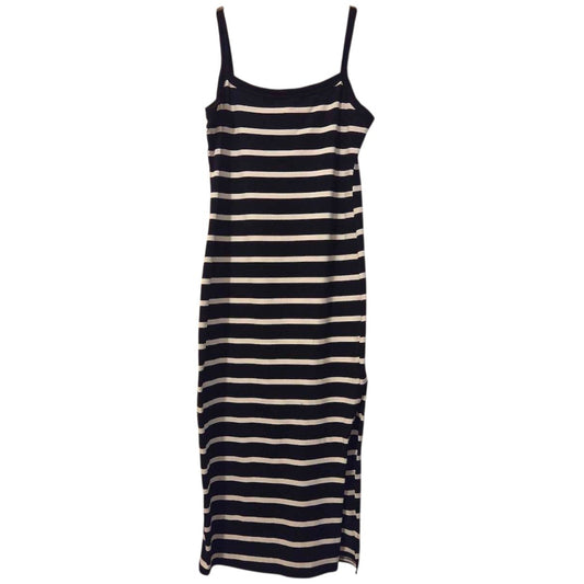 SHEIN Striped Midi Dress Size L Black White Spaghetti Strap - Image 1