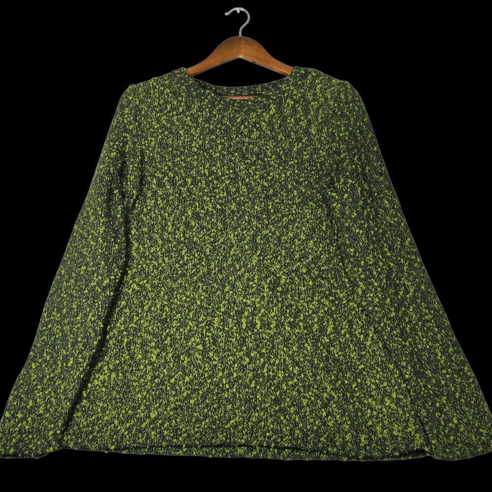 J.Jill  Green Marled Crew Neck Sweater Medium - Image 9