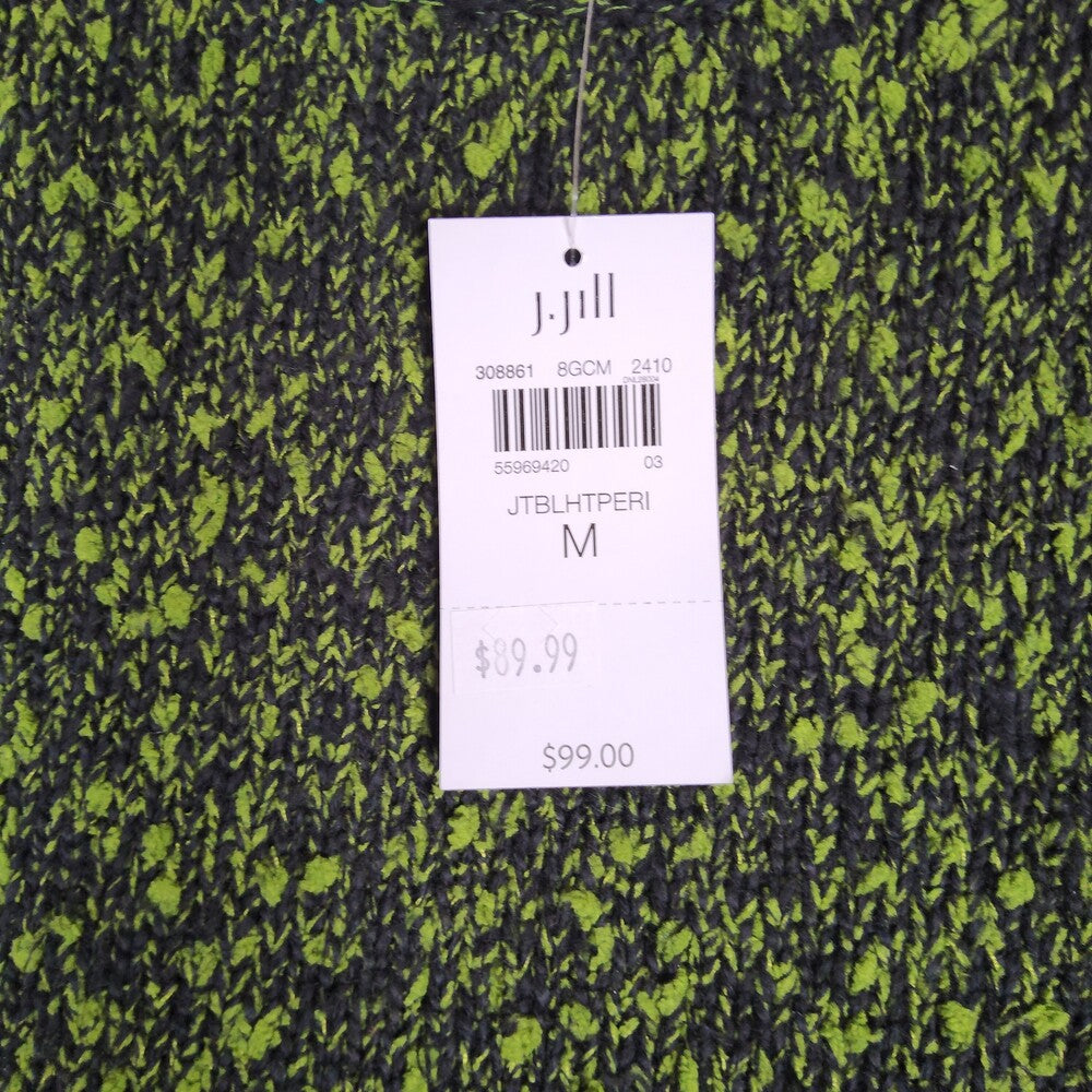 J.Jill  Green Marled Crew Neck Sweater Medium - Image 11
