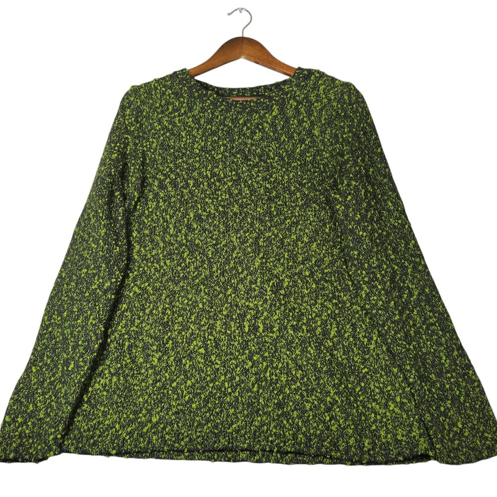 J.Jill  Green Marled Crew Neck Sweater Medium - Image 13
