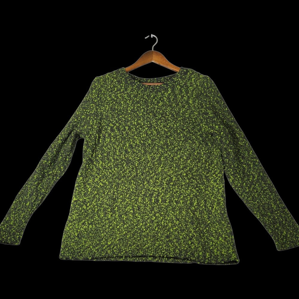 J.Jill  Green Marled Crew Neck Sweater Medium - Image 15