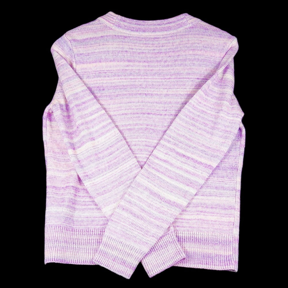 Talbots NWT Purple Striped Cardigan Medium 121 01 00 05 37746147 40 - Image 5
