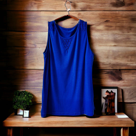 No Brand Slvls Top,Blue, Medium