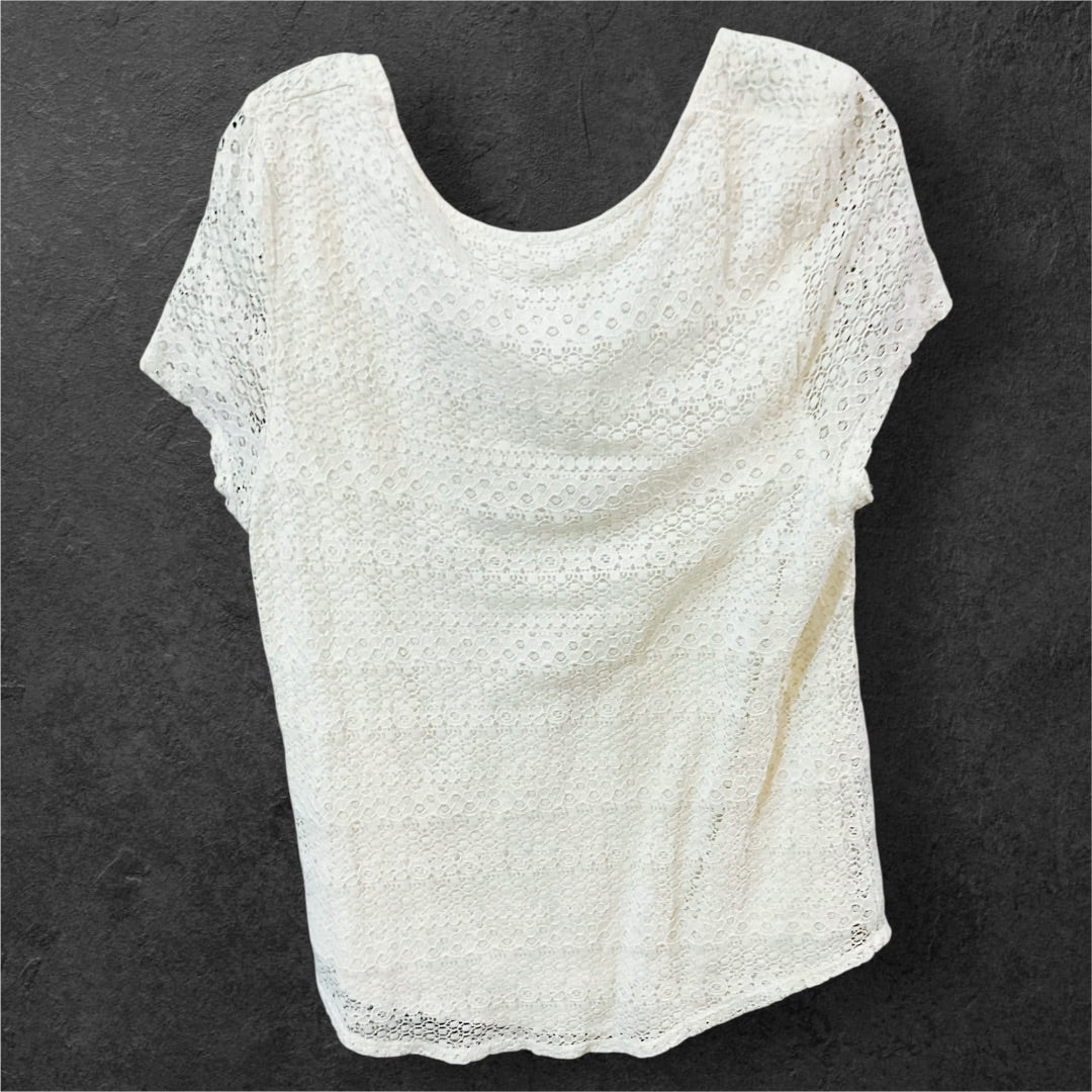 Leo & Nicale SS Top,White, Large