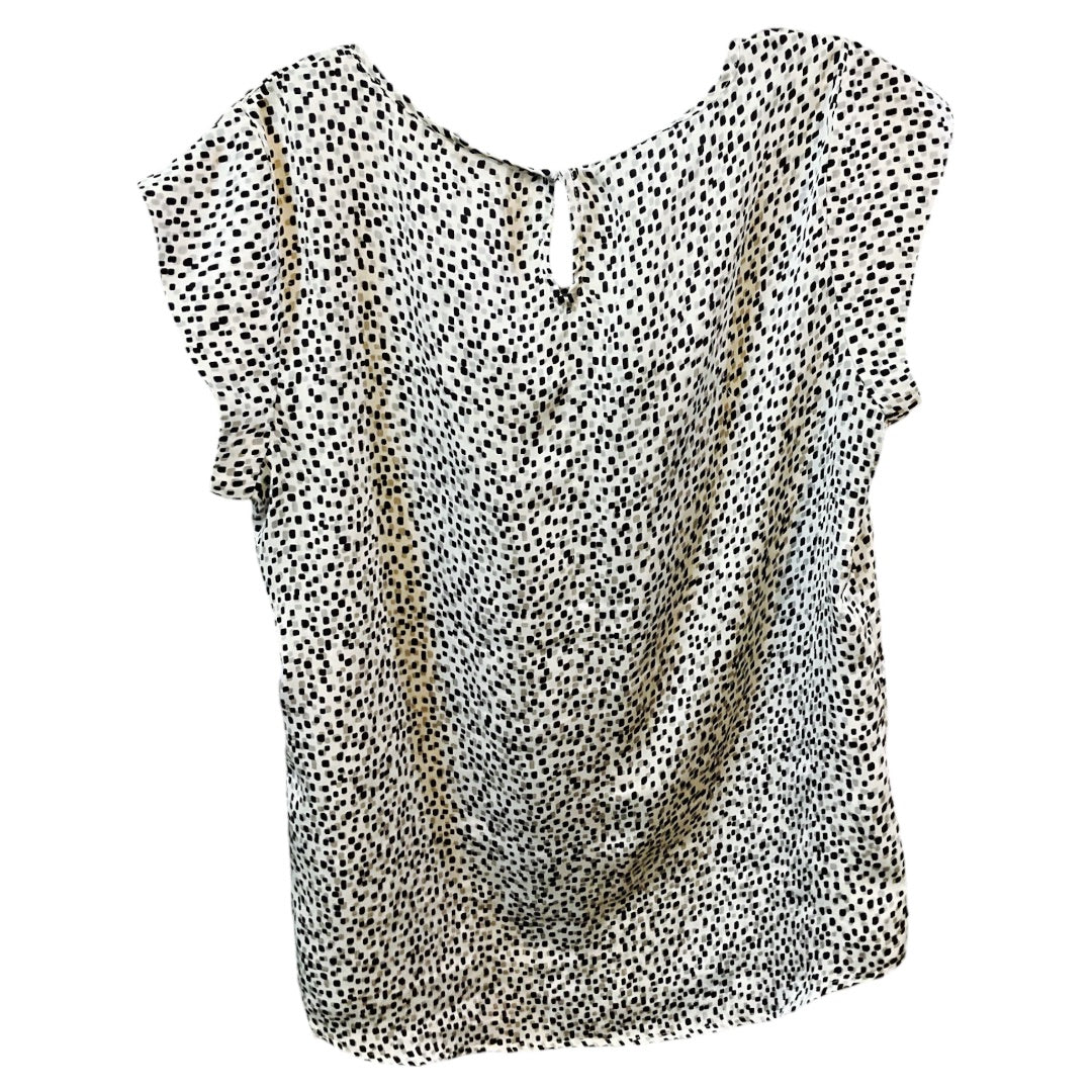 Chicos SS Top,Black/White Print, 1