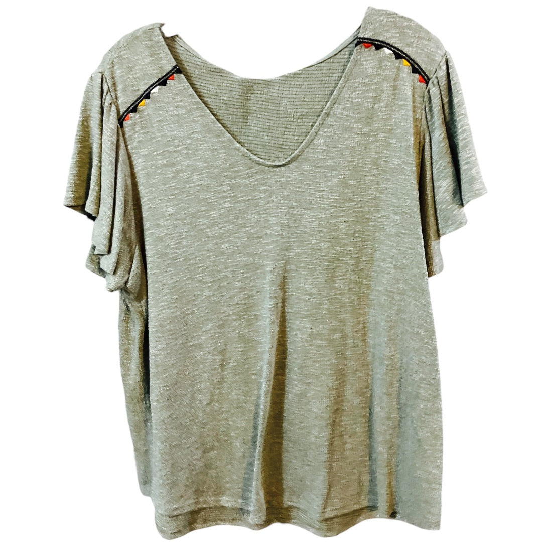 Como Vintage SS Top,Green, Medium