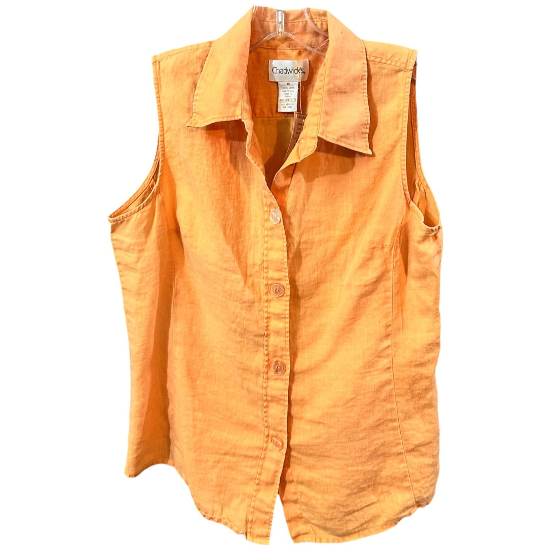 ChadWicks Slvls Blouse,Orange, 10