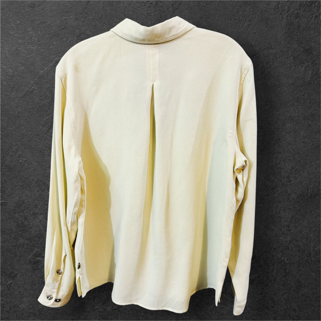 Royal Robbinns LS Blouse,Off White, Medium