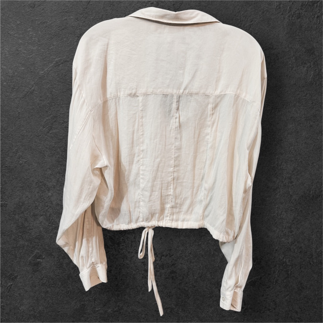 Top Shop LS Blouse,White, 8