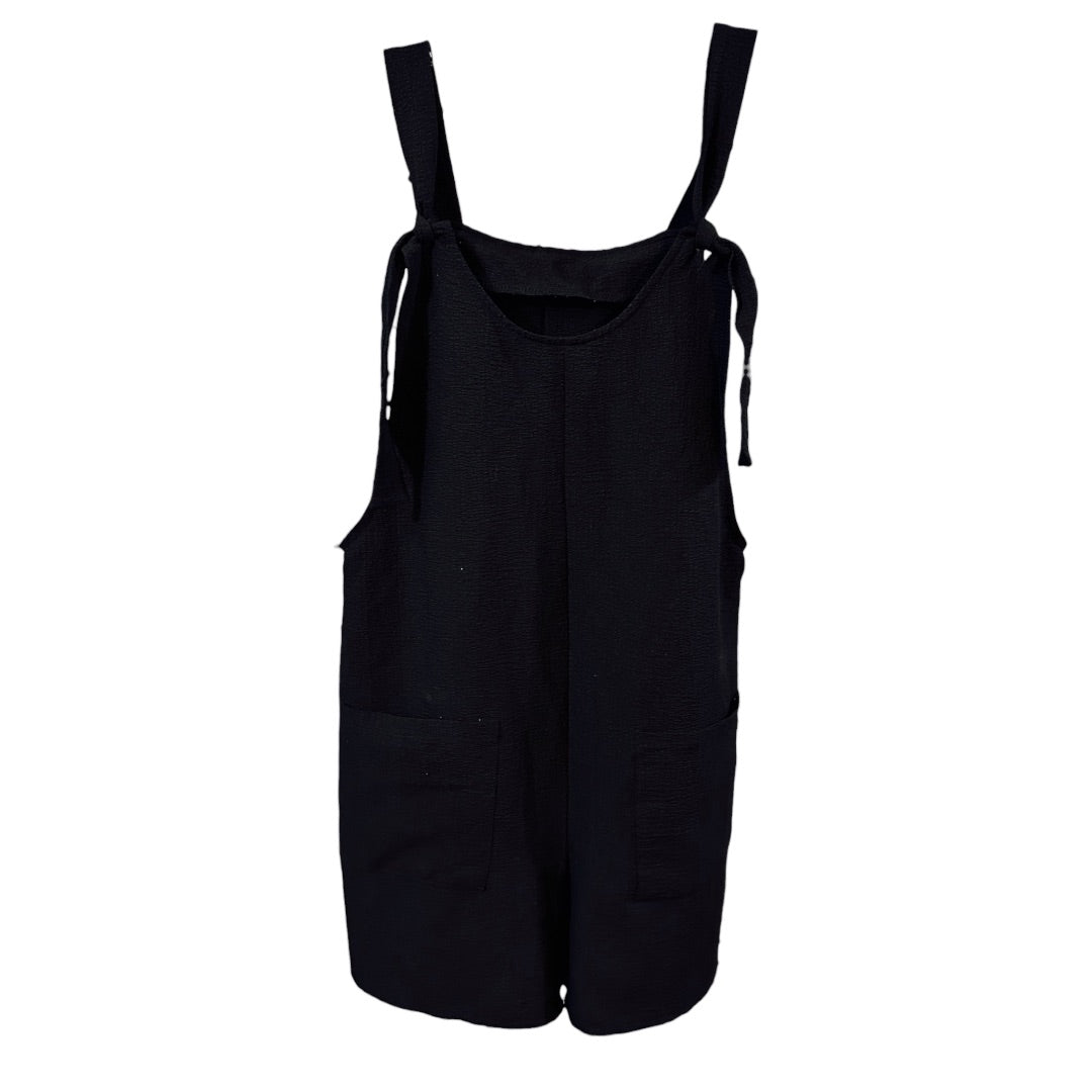 Emery Rose Romper,Black, Medium