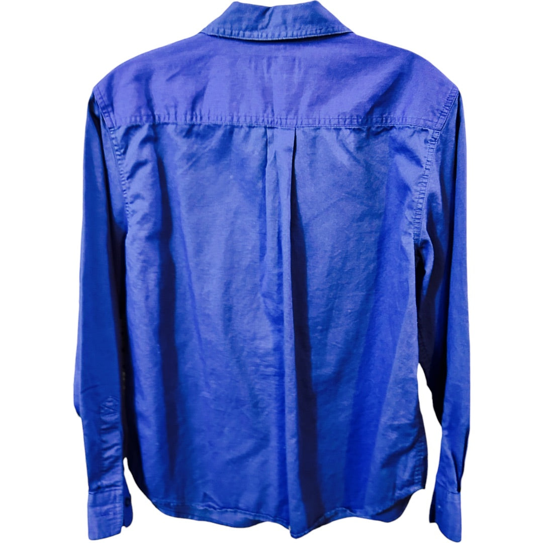 Cabin Creek LS Blouse,Blue, Medium