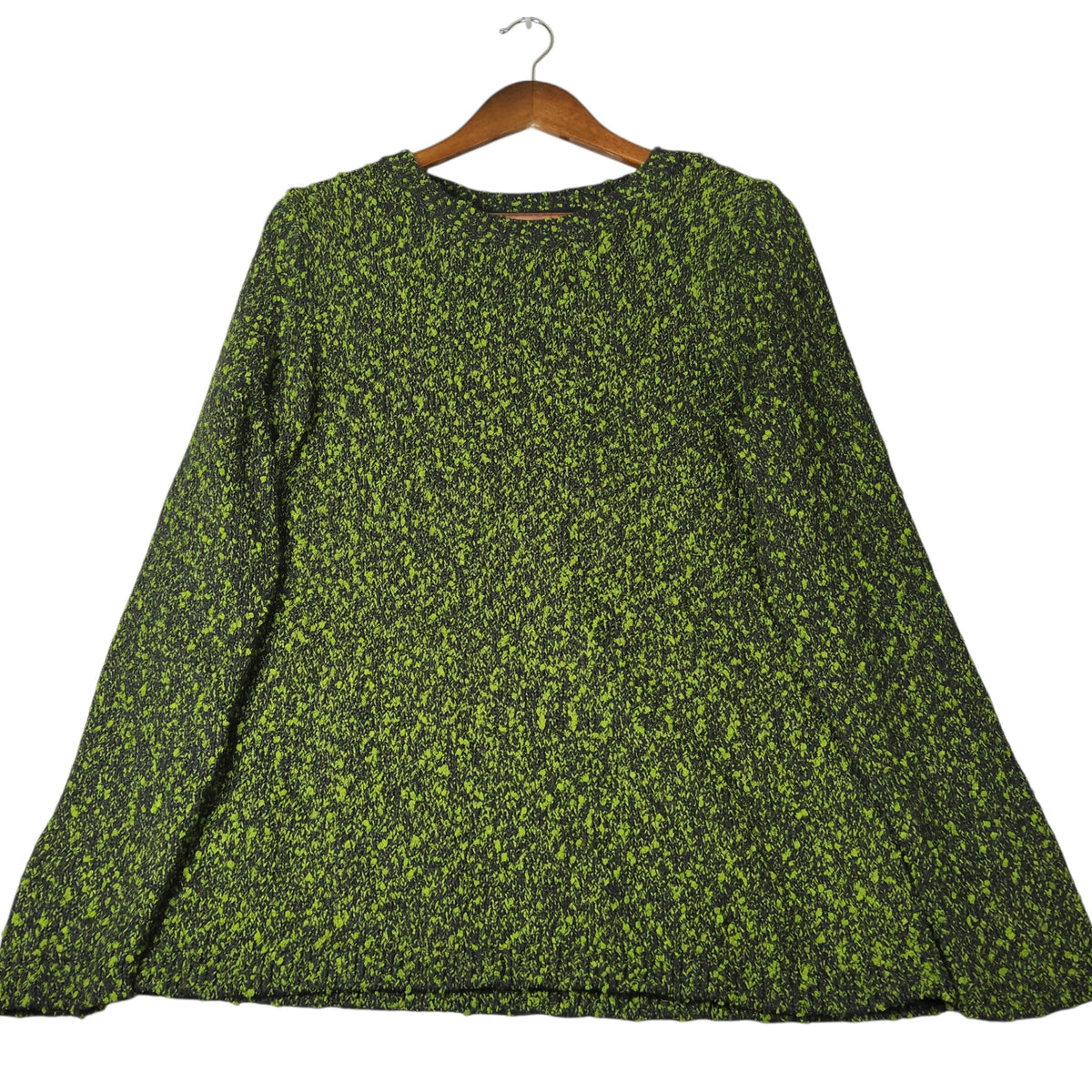 J.Jill  Green Marled Crew Neck Sweater Medium - Image 2