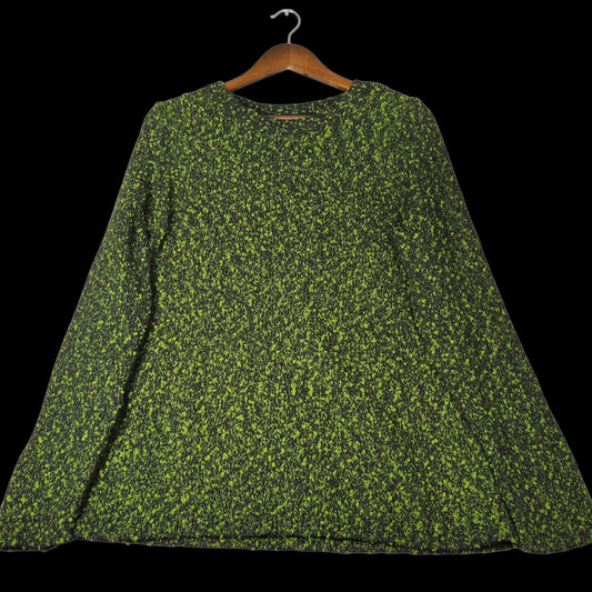 J.Jill  Green Marled Crew Neck Sweater Medium - Image 2