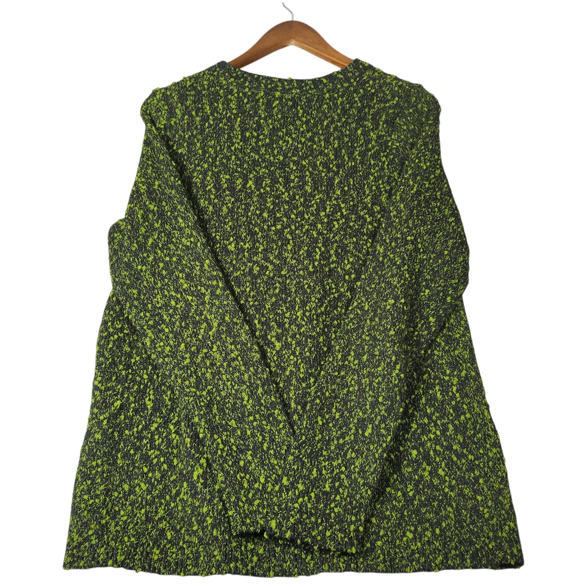 J.Jill  Green Marled Crew Neck Sweater Medium - Image 5