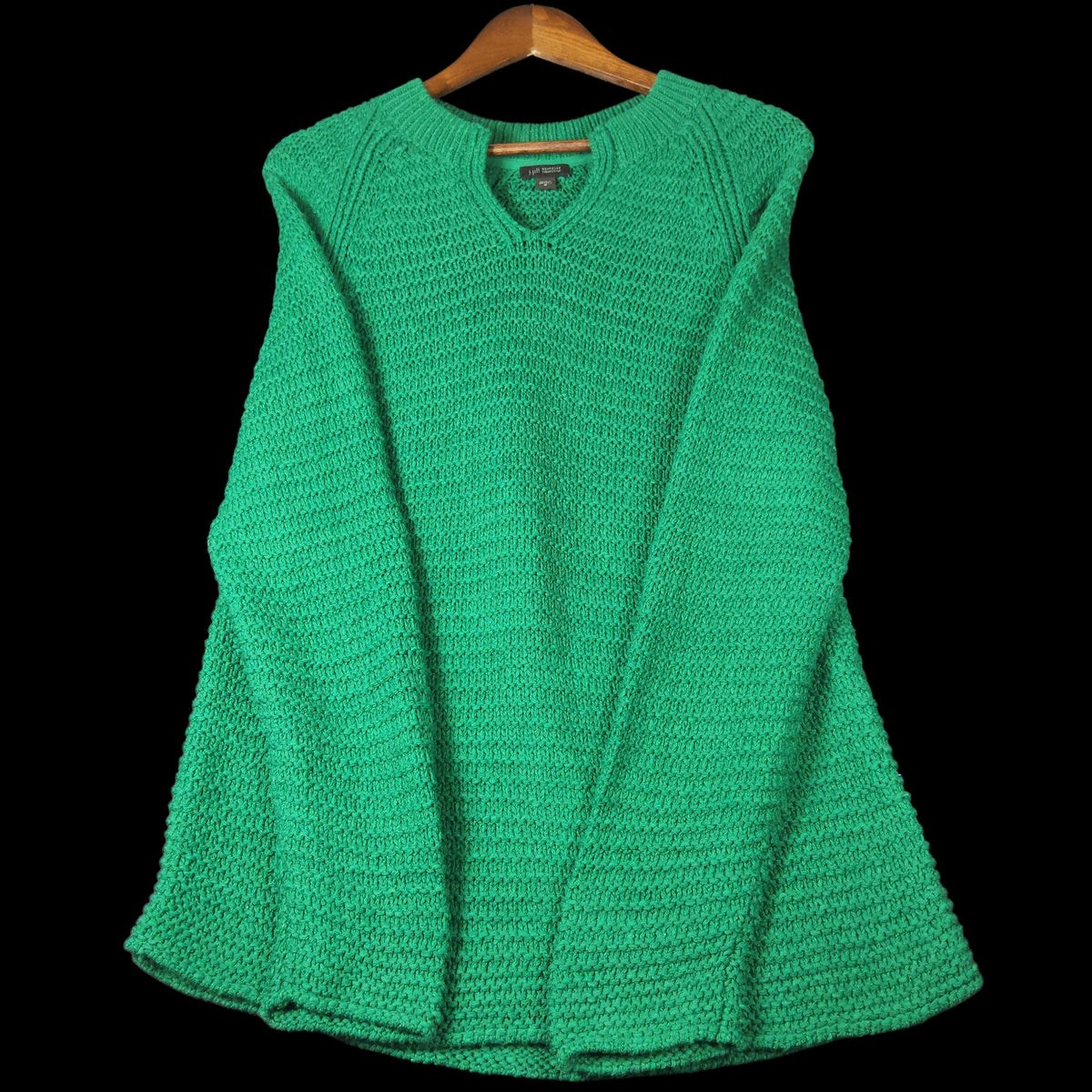 J.Jill NWT Wearever Textured Split Neck Sweater Green Women's M Pullover - Image 2
