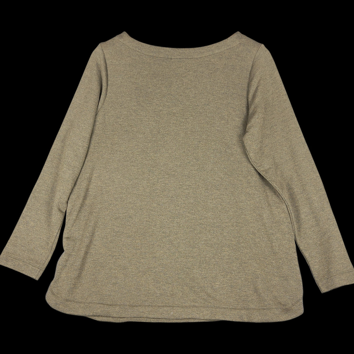 J.Jill Side Button Tunic Top Olive Green M Petite Knit Long Sleeve - Image 3