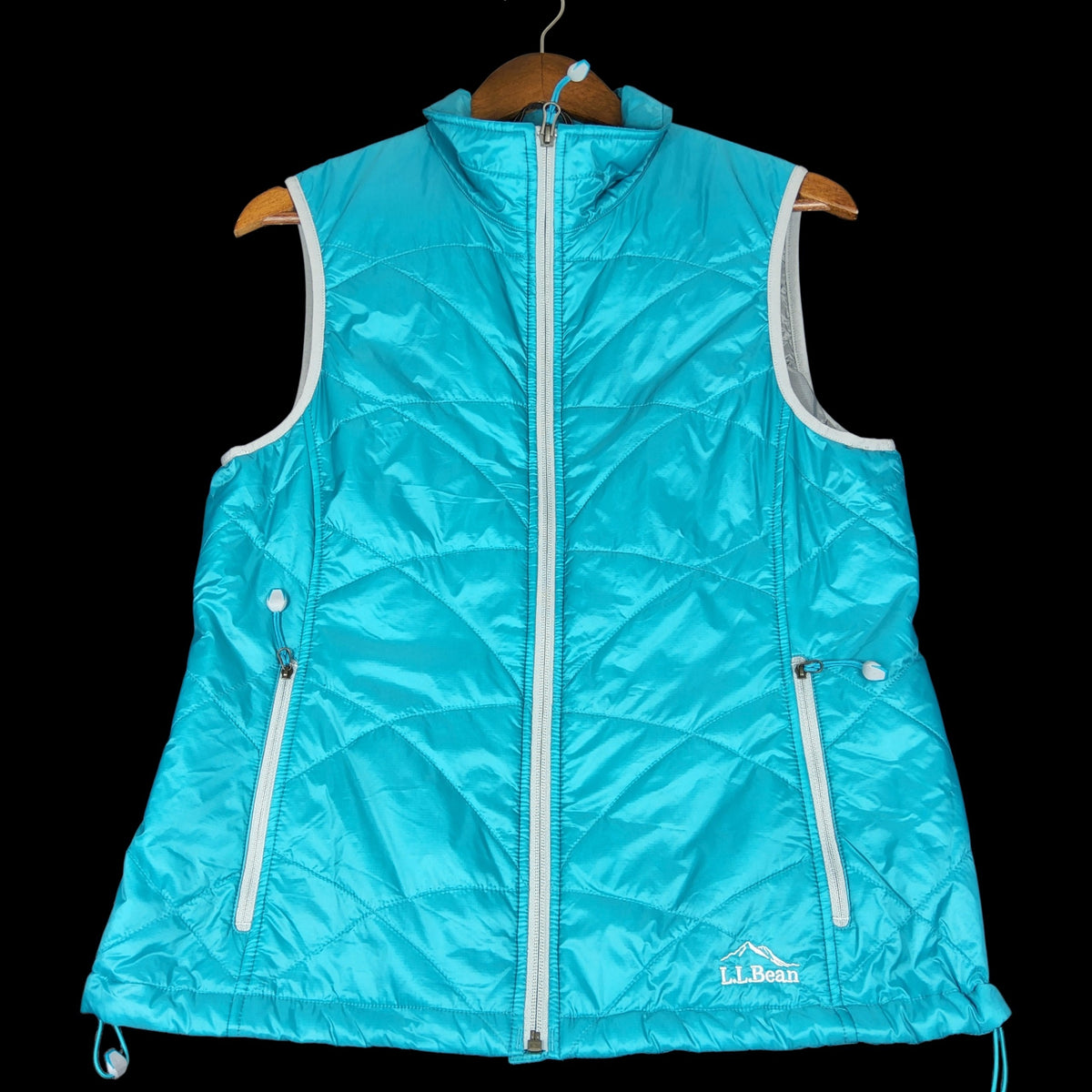 L.L.Bean PrimaLoft Packaway Vest Women's Turquoise M Regular - Image 1