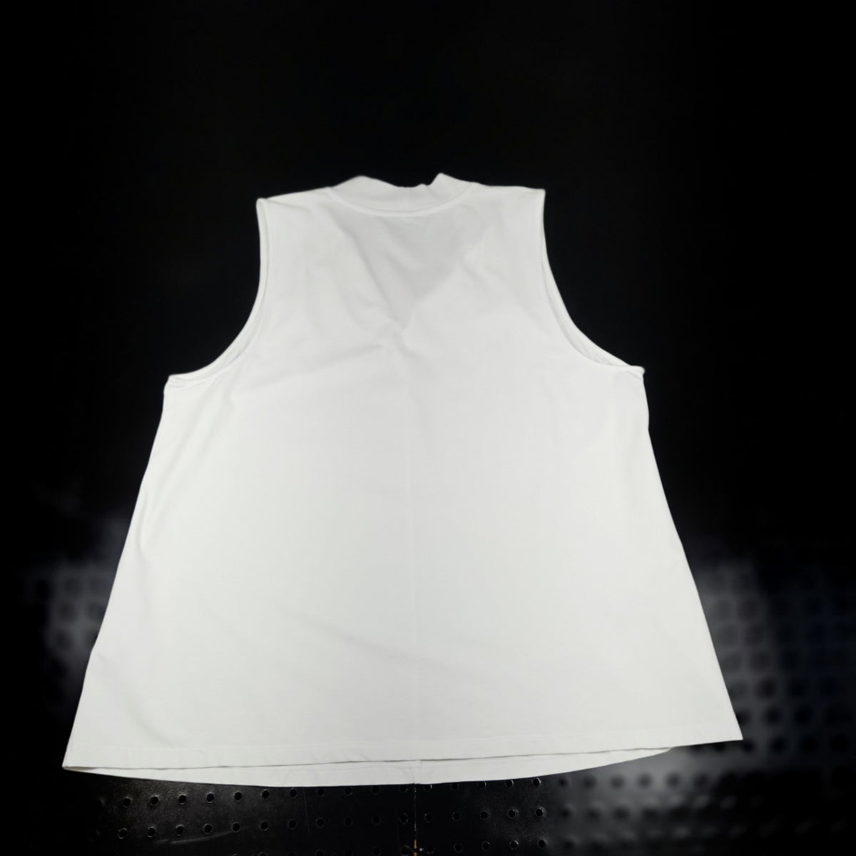 Lands' End Sleeveless Pleat Neck Blouse White XL Pullover - Image 3