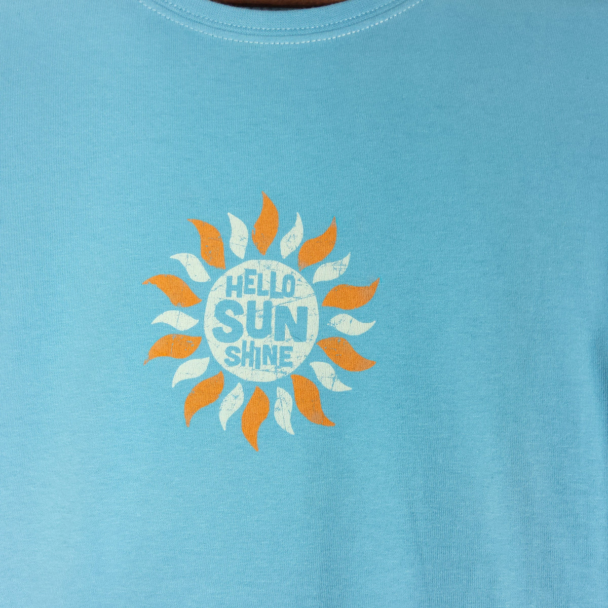 Life is Good Hello Sunshine Crusher Tee Turquoise Women's T-Shirt - Image 4