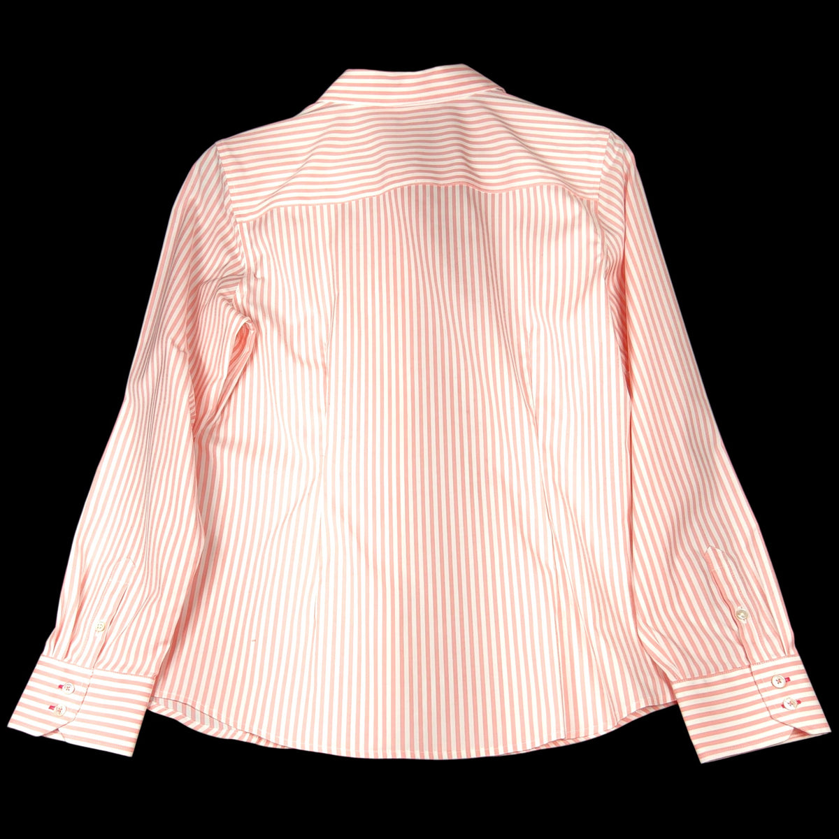Talbots NWT  Non-Iron Powder Pink/White Stripe Button Up Shirt Size 10 - Image 4