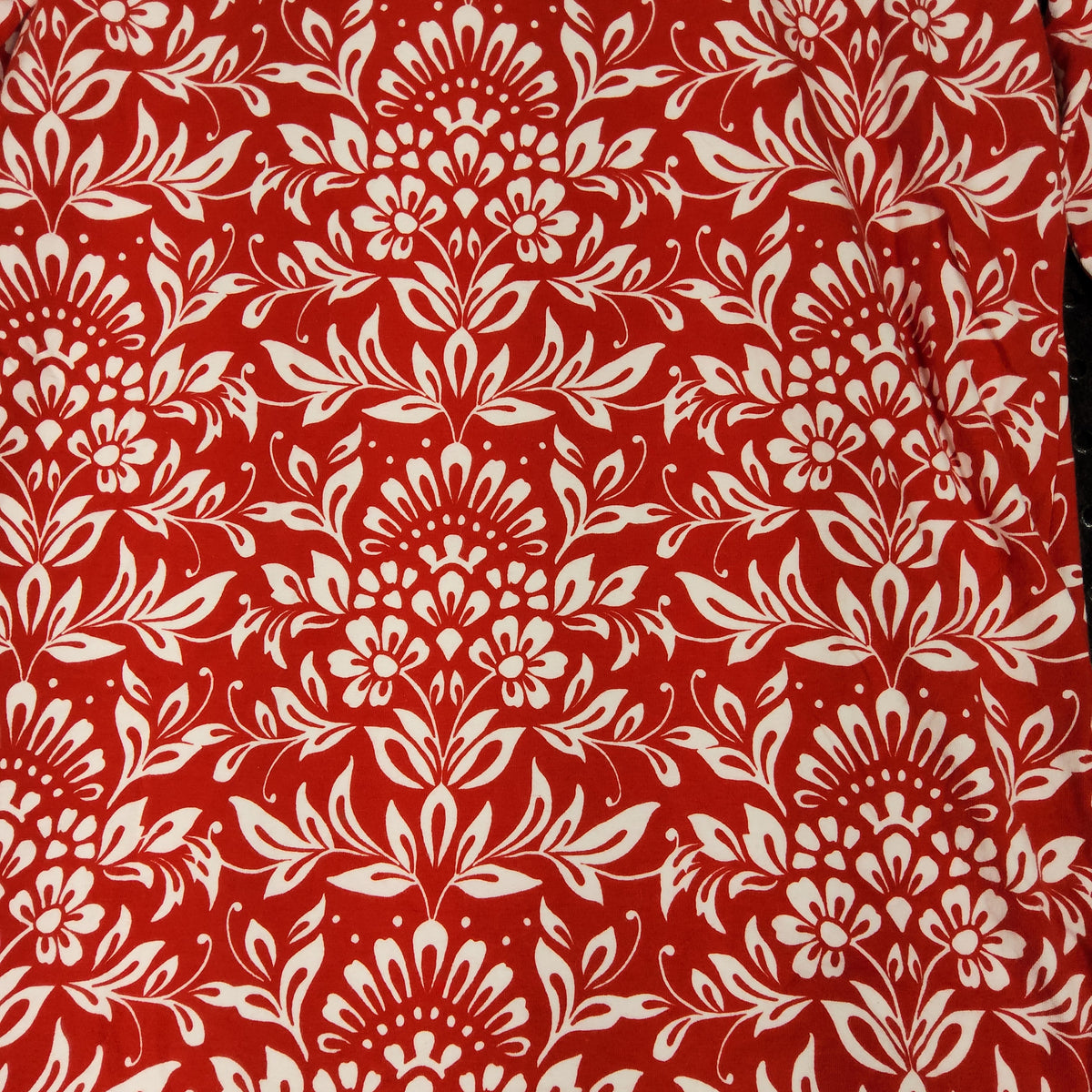 Talbots The Talbots Tee Red White Floral Long Sleeve Top Size M - Image 2